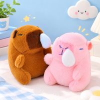 Porte-clés en peluche Capybara mignon qui ronfle, breloque de sac à dos pour couple, poupée, figurine, cadeau créatif de boutique