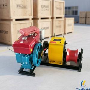 Treuil à câble diesel professionnel YILI 8T, machine de traction robuste pour le tirage et l'installation de câbles conducteurs haute tension - Product Image 1