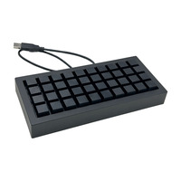 Teclado POS Mini KB40MS de Alta Calidad, Totalmente Programable, Puerto USB con Lector de Tarjetas MSR LIF para Sistemas POS
