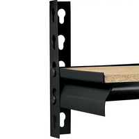 Étagère de stockage industrielle multi-niveaux réglable en métal robuste pour entrepôt, présentoir industriel