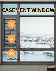 Rideau à persiennes moderne pour salle de bains et cuisine Type 50mm Fenêtre à battants pliante en verre en alliage d'aluminium étanche à la chaleur - Product Image 4