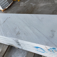 Dalles de granit gris clair polies, pierre naturelle, pour projets de construction