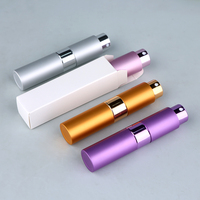 Botol Semprot Parfum SUMEEAR 8ML dengan Hiasan Tengah, Desain Semprotan Halus, Botol Isi Ulang untuk Perjalanan