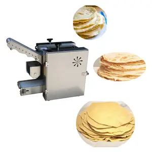 ماكينة صنع الشباتي الأوتوماتيكية الفعالة ، ماكينة ضغط خبز التورتيلا والذرة ، ماكينة صنع روتي الخبز والنان والبيتزا الصناعية