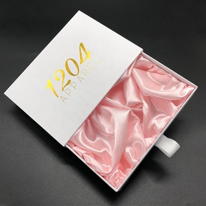 Ruban coulissant d'impression personnalisée avec montre et portefeuille, emballage en papier noir, tiroir en carton, boîte de luxe pour chocolat - Product Image 3