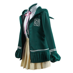 Disfraz de Cosplay de Chiaki Nanami, Uniforme Escolar Verde, Conjunto de Ropa de Anime para Mujer - Product Image 2