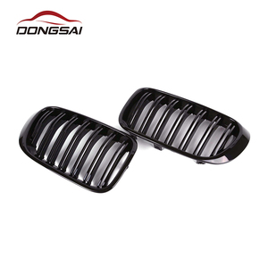 Griglia Anteriore a Doppio Rene in ABS Nero Lucido a Doppia Lamella per Paraurti per <span class=keywords><strong>BMW</strong></span> X3 <span class=keywords><strong>F25</strong></span> X4 F26 2015+ - Product Image 4