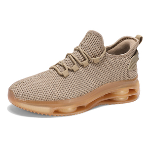 Chaussures de course sur route pour hommes, baskets de jogging, chaussures de trail, en tissu extensible minimaliste, maille respirante, à enfiler, athlétiques, à lacets, avec coussin d'air - Product Image 3
