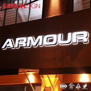Panneaux publicitaires personnalisés en acrylique et métal avec bandes LED 3D étanches pour les magasins, les entreprises, les hôpitaux, les centres commerciaux, les parcs, les écoles - Product Image 5