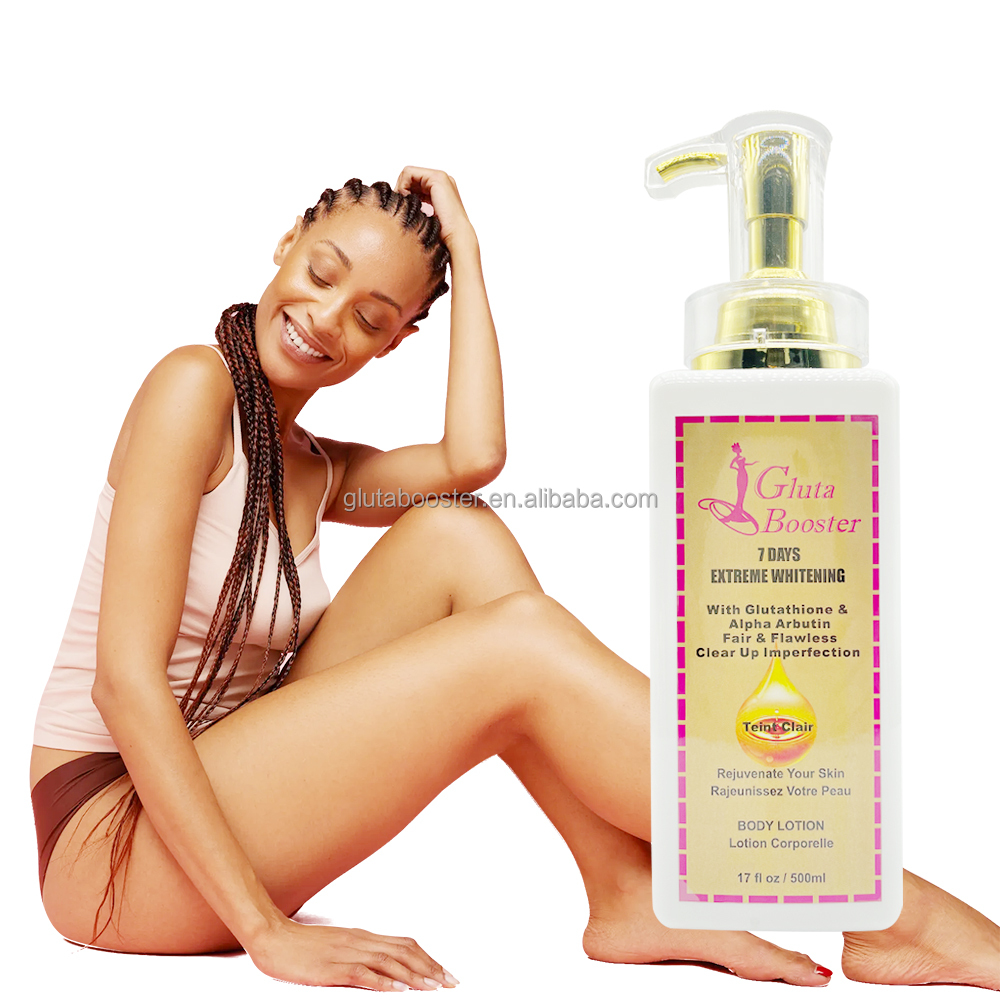 beauty girl glutathione whitening body lotion Oem Odm Women's Set Black Skin Organic Body Oil Bath Soap Shea Butter Whitening Body Cream Care Set Glutathione Brightening Body Lotion for