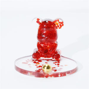 Soporte para teléfono móvil, <span class=keywords><strong>gemas</strong></span> de piedra de resina, <span class=keywords><strong>gemas</strong></span> <span class=keywords><strong>cristalinas</strong></span>, accesorios para teléfono móvil, oso inteligente, escritorio - Product Image 5