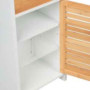 Étroit blanc salle <span class=keywords><strong>de</strong></span> bain côté armoire <span class=keywords><strong>de</strong></span> rangement <span class=keywords><strong>serviette</strong></span> étagère <span class=keywords><strong>porte</strong></span>-papier hygiénique insérer avec <span class=keywords><strong>porte</strong></span> et étagères - Product Image 5