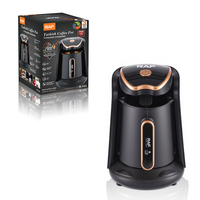 Cafetera Turca RAF R.103 de 300 ml y 600 W, Cafetera de un Solo Toque para Preparar Té y Café Turco
