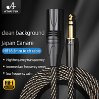 Câble audio haute qualité 6,5 mm vers XLR, double TRS 6,35 mm vers double XLR 3 broches pour amplificateur, mixeur, haut-parleur, microphone