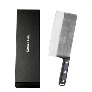 Hand-forged kitchen knife Ergonomic grey solid <b>wood</b> handle High-hardness 5Cr15MoV <b>slicing</b> knife Sharp chef's knife DIY ODM - Product Image 1