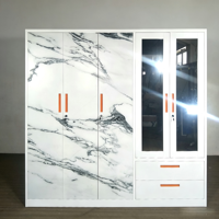 Armoire métallique à motifs imprimés pour vêtements, casier de rangement, vestiaire, armoire de rangement pour vêtements à domicile