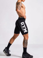 Shorts de sport en spandex pour hommes, motif GYM, shorts de performance ajustés pour la course à pied, le fitness et les tenues décontractées, adaptés au sport