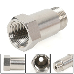 Adaptador de sensor de oxígeno M18x1.5, tubo recto de aleación de aluminio de 45 mm para actualización y reequipamiento - Product Image 3