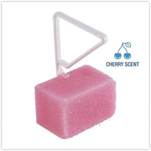 Bloc désodorisant pour cuvettes de toilettes et urinoirs Boardwalk B04BX Cerise Solide 4oz, 12 par boîte - Product Image 4