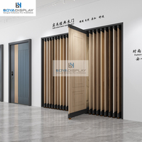 Porte coulissante à glissière en acier inoxydable de qualité supérieure, écologique, personnalisable, tapis de porte, porte en bois, présentoir publicitaire moderne