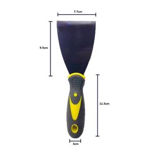 SABEDORIA Polimento Flange Superfície Ferro Inoxidável ou Aço Putty Facas Com TPR Handle Raspador Usado para Decoração Putty Knife