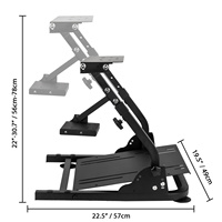 Support de volant de jeu EU Game, support de simulateur réglable et pliable pour cockpit de jeu G29, simulateur de pédales non inclus