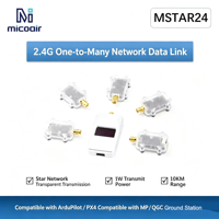 Micoair MSTAR24 2.4G Liaison de données un-vers-plusieurs 1W de puissance 10KM Prise en charge de la télémétrie Station au sol QGC MP
