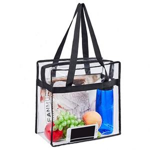 Bolsa de PVC Transparente para Viajes y Compras, Bolsa de Almacenamiento Reutilizable con Asas para Regalos Promocionales y Marca - Product Image 4