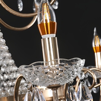 Lustre en cristal de fer électroplaqué, luminaire suspendu pour mariage, lampe à suspension en acrylique pour la décoration de hall d'hôtel et de scène
