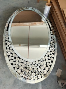 Tavolo da sala moderno nuovo stile tavolo da <span class=keywords><strong>consolle</strong></span> con specchio scintillante <span class=keywords><strong>e</strong></span> specchio - Product Image 5