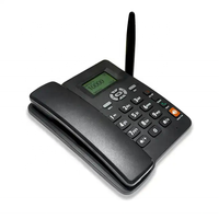 Teléfono Fijo GSM de Escritorio con Doble Tarjeta SIM ETS-6588, Teléfono Inalámbrico Fijo GSM con Radio FM
