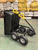 Pneus en caoutchouc solide de chariot de gorille de 13 pouces 4.00-6 roues de rechange de chariot de jardin