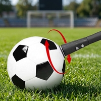 Aide à l'entraînement de football individuel à ventouse, entraîneur de rebond réglable pour la sensibilité du pied, en PU, double usage, logo personnalisé pour enfants