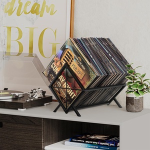 Custom 5-Layer Vinyl Record <strong>Storage</strong> Holder-80-100 <strong>LP</strong> Organizer Metal Display Rack Quick Assembly Album <strong>Storage</strong> for Books - Product Image 3