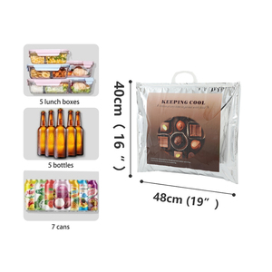 <span class=keywords><strong>Bolsa</strong></span> Térmica Moderna, <span class=keywords><strong>Bolsa</strong></span> Isotérmica con Asa Resistente, Ecológica, Fácil de Plegar, <span class=keywords><strong>Bolsa</strong></span> Aislante para Transporte de Regalos - Product Image 3