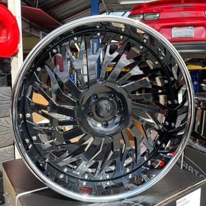 Roda Krom RCSR 24 Inci <span class=keywords><strong>2</strong></span> Bagian Forged Deep Dish 5x120 5x114.3 5x112 untuk Chevy Camaro Corvette Impala - Product Image 5