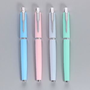 Stylo bille métallique de luxe, gravure de logo personnalisée, cadeau publicitaire, largeur d'écriture 1,0 mm, vente en gros de stylos - Product Image 1