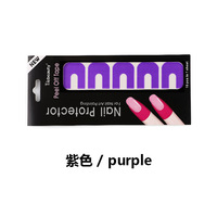 Venta caliente Manicura en forma de U Cubierta de dedo Herramienta de uñas Pegatinas Anti-desbordamiento Esmalte Peel Off Tape Protector de uñas Pegatinas Herramienta
