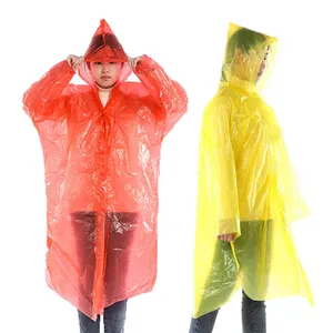 Wholesale Low Price Disposable Raincoats Waterproof Rain Coat Poncho for Adults