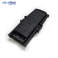 Boîtier de raccordement horizontal extérieur 2 entrées 2 sorties pour fibres optiques, IP68, en ABS, Type B, 24 cœurs, pour câble de fusion FTTH extérieur