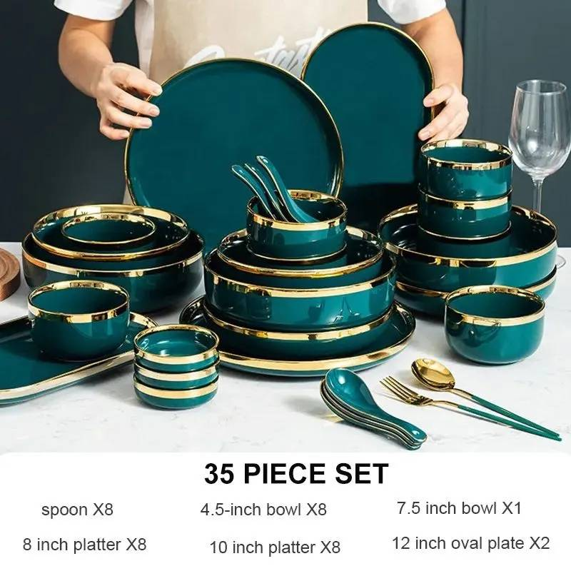 Ensemble vert 35 pièces