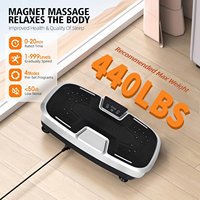 Plaque vibrante commerciale pour salle de sport, équipement d'exercice, drainage lymphatique, utilisation à domicile, masseur, plaques vibrantes 4D avec LED