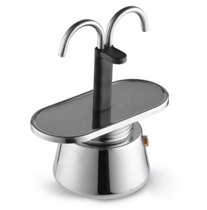 Juego de <span class=keywords><strong>Cafetera</strong></span> Moka de 2 Tazas al por Mayor, Inducción de Fuego, Portátil, Antigua, <span class=keywords><strong>Cafetera</strong></span> Express de Acero Inoxidable, Comercial - Product Image 1
