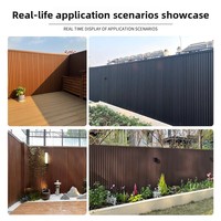 Panneau rainuré en bois-plastique ignifuge, imperméable, anti-moisissure, anti-corrosion, personnalisé pour la vente en gros, idéal pour les villas et le commerce