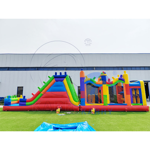 Structure gonflable interactive pour adultes : château de saut, parcours <span class=keywords><strong>d</strong></span>'obstacles en blocs de construction et <span class=keywords><strong>mur</strong></span> <span class=keywords><strong>d</strong></span>'<span class=keywords><strong>escalade</strong></span> - Product Image 5