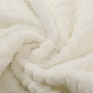 165cm 700 g/m chaud Imitation lapin cheveux Polyester moelleux losange rembourrage matériel longue peluche fausse fourrure tissu
