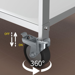 Stainless Steel GN <b>Pan</b> Trolley Mobile Gastronorm Container Rack Cart for Commercial Kitchen Hotel Restaurant Catering Use - Product Image 5