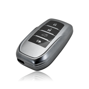La mejor calidad para Toyota Land Cruiser <span class=keywords><strong>Corolla</strong></span> <span class=keywords><strong>Cross</strong></span> <span class=keywords><strong>2023</strong></span> funda para llave de coche soporte TPU pistolas color <span class=keywords><strong>gris</strong></span> oscuro - Product Image 1