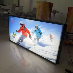 Boîte lumineuse publicitaire extérieure personnalisée en aluminium avec cadre LED, 10*5FT/305*152.5cm, pour devanture de magasin, durable et légère - Product Image 2