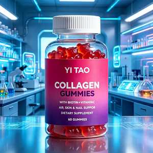 Gommes à la biotine, vitamine C et collagène, 60 unités, complément alimentaire pour la santé des cheveux, de la peau et des ongles, délicieuses gommes beauté. - Product Image 4